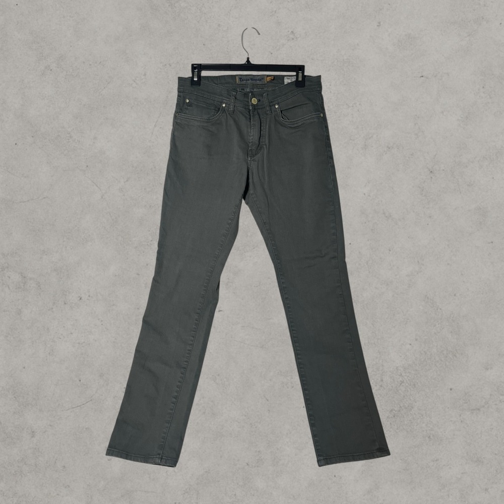 Tailor Vintage New Canaan Slim Fit Pants 30x32 Grey Comfort Stretch Waist Mens